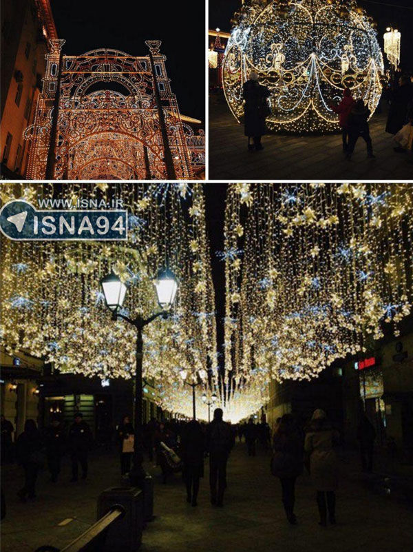 ۲۰ میلیون چراغ برای تزئین خیابان‌های مسکو