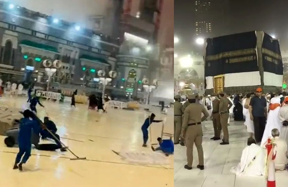 طوفان شدید، خادمان خانه خدا را سرنگون کرد