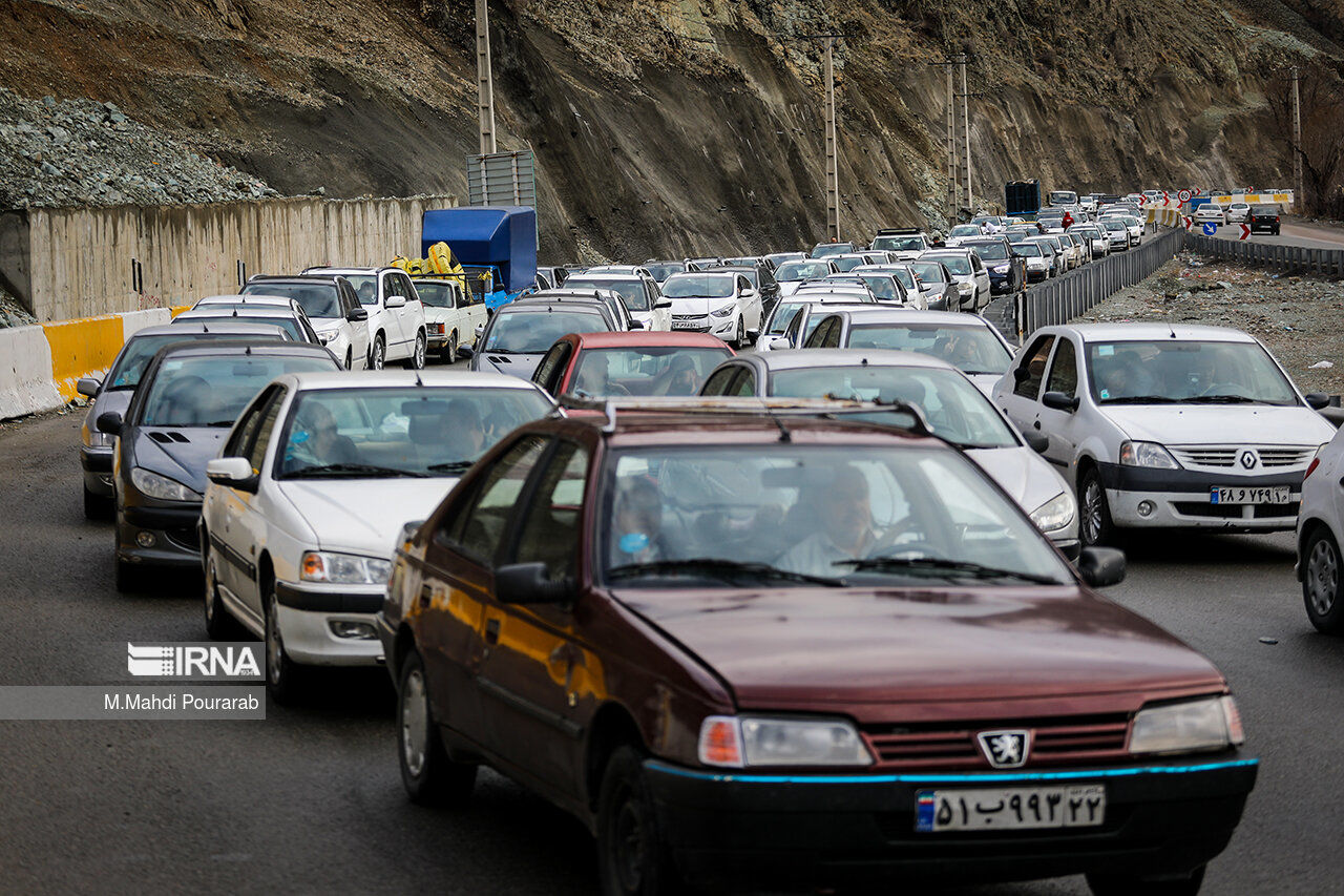 ترافیک سنگین در آزادراه‌های منتهی به شمال کشور