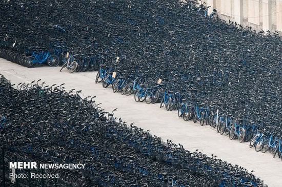 گورستان دوچرخه‌ها در چین‎