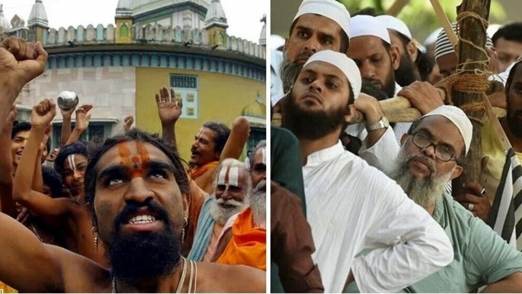 اهانت زن هندو به مسلمانان در نماز عید فطر
