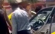 پژو پارس بین کامیون و جدول پرس شد!