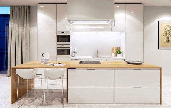 20 مدل آشپزخانه سفید و تَر و تمیز